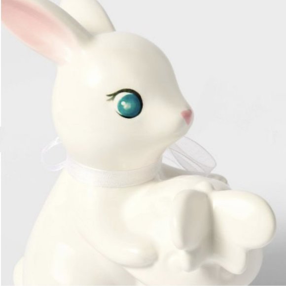 NEW! Set of 2 Target Spritz Easter Bunny Egg Mushroom Butterfly Ceramic Figures - Picture 9 of 9